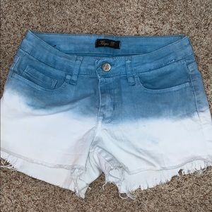 Klique B Denim fade shorts